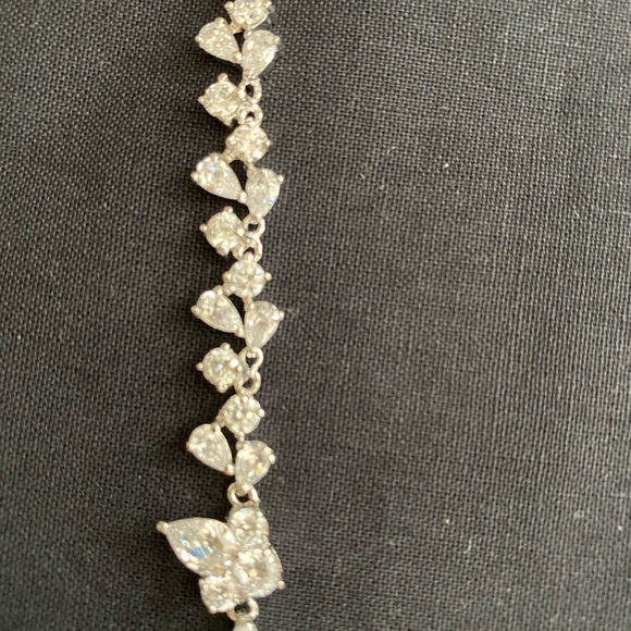 CZ luxury pineapple necklace/earring set. NWOT. - Picture 7 of 8